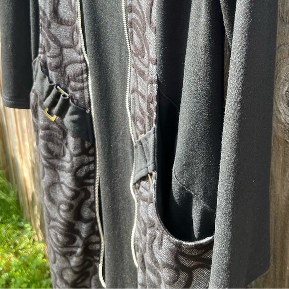 Dzhavael couture black sweater dress size XL - Picture 9 of 17